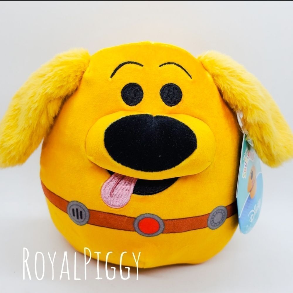 Squishmallow Dug the dog from Up Disney Pixar 7.5" Kellytoy Soft Plush